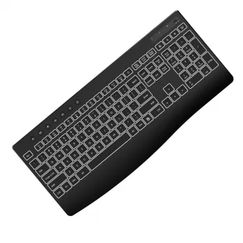 WINX DO Business taustvalgustusega juhtmega klaviatuuri ja hiire komplekt – täissuuruses membraan, vikerkaare-LED, reguleeritav DPI, veekindel, USB Plug & Play