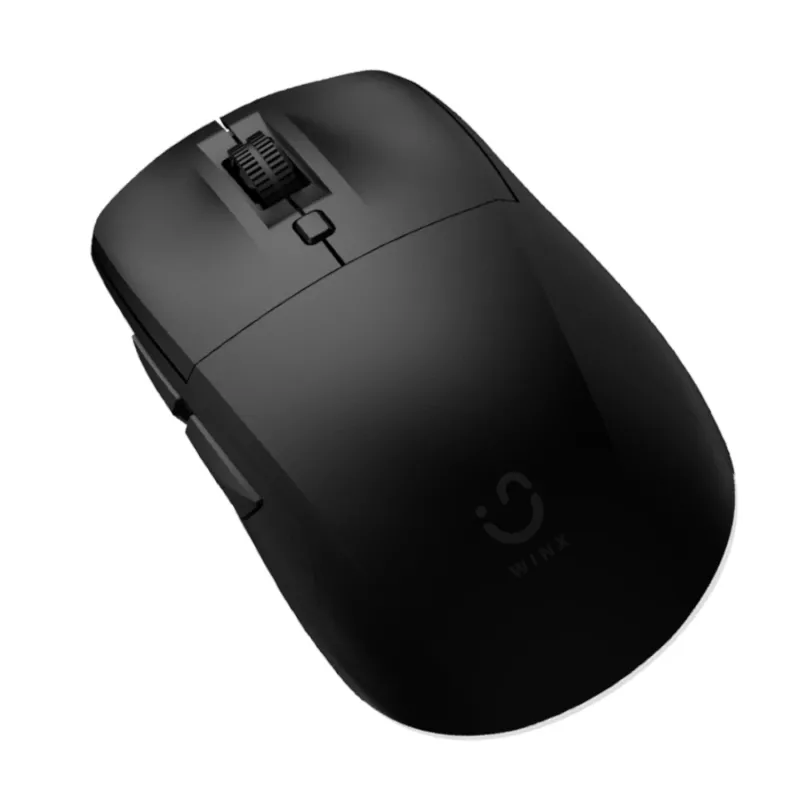 WINX DO Business taustvalgustusega traadita klaviatuuri ja hiire komplekt - täissuuruses laetav, vaiksed kääklülititega klahvid, reguleeritav DPI, USB-C laadimine, must