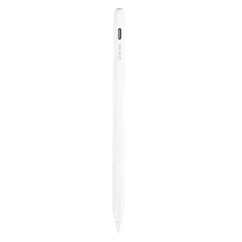 WINX DOODLE Pro iPad-pliiats - valge aktiivne pliiats peopesa äratundmise, kalde tundlikkuse, magnetilise kinnituse, USB-C laadimise ja varuotsikuga