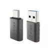 WINX LINK Simple Type-C ja USB adapteri komplekt – USB-C isane USB-A emasele ja USB-A isane USB-C emasele, USB 2.0, 480 Mbps, kosmosehall
