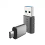WINX LINK Simple Type-C ja USB adapteri komplekt – USB-C isane USB-A emasele ja USB-A isane USB-C emasele, USB 2.0, 480 Mbps, kosmosehall