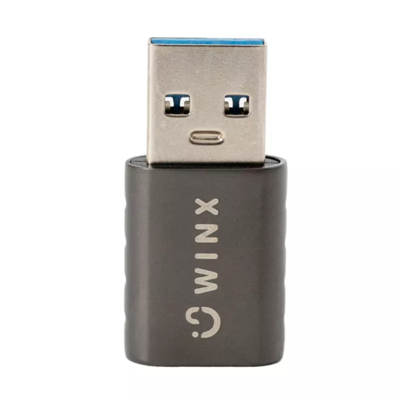 WINX LINK Simple USB to Type-C adapteri kahekomplekt (USB-A isane USB-C emane, 5Gbps, 15W, Space Grey, 2 tk)