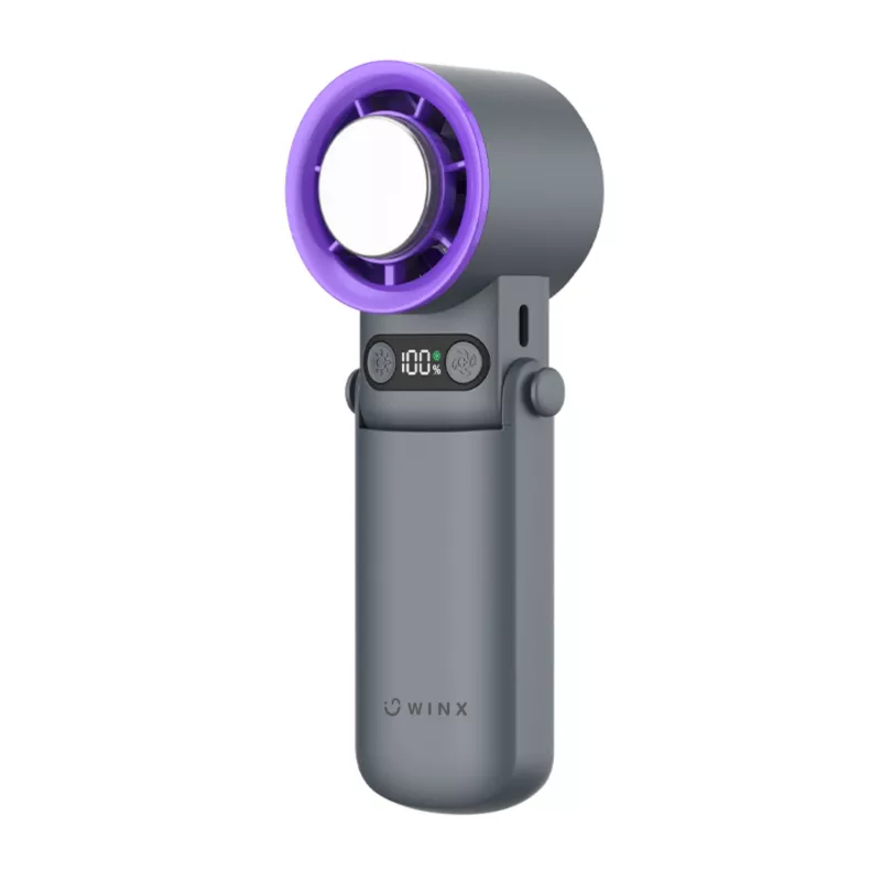 WINX MOVE Cool Kõrge Kiirusega Käeshoitav Ventilaator - 10 000 RPM, 3 Kiirust, USB-C Laetav, 2000 mAh, Valge