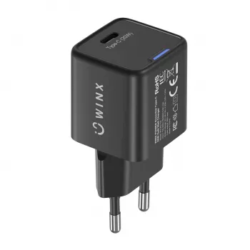 WINX POWER Essential Type-C 20W GaN seinadapter - Valge