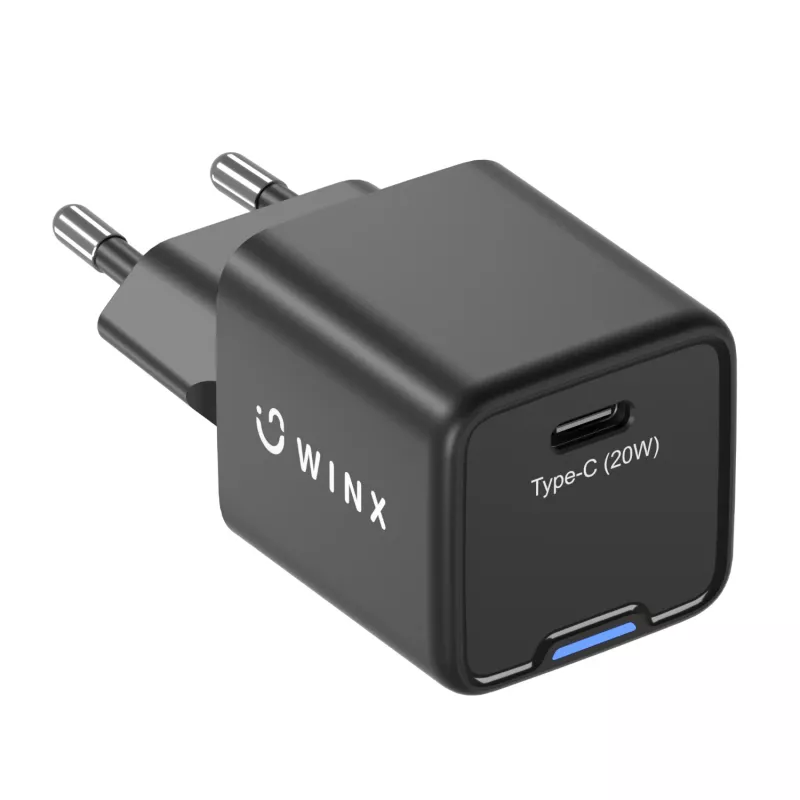 WINX POWER Essential Type-C 20W GaN seinadapter - Valge