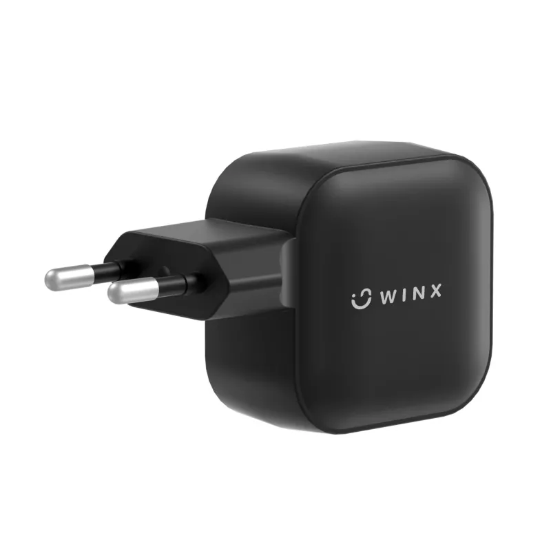 WINX POWER More 35W GaN seinadapter - Dual USB-C ja USB-A, PD 3.0 PPS, valge