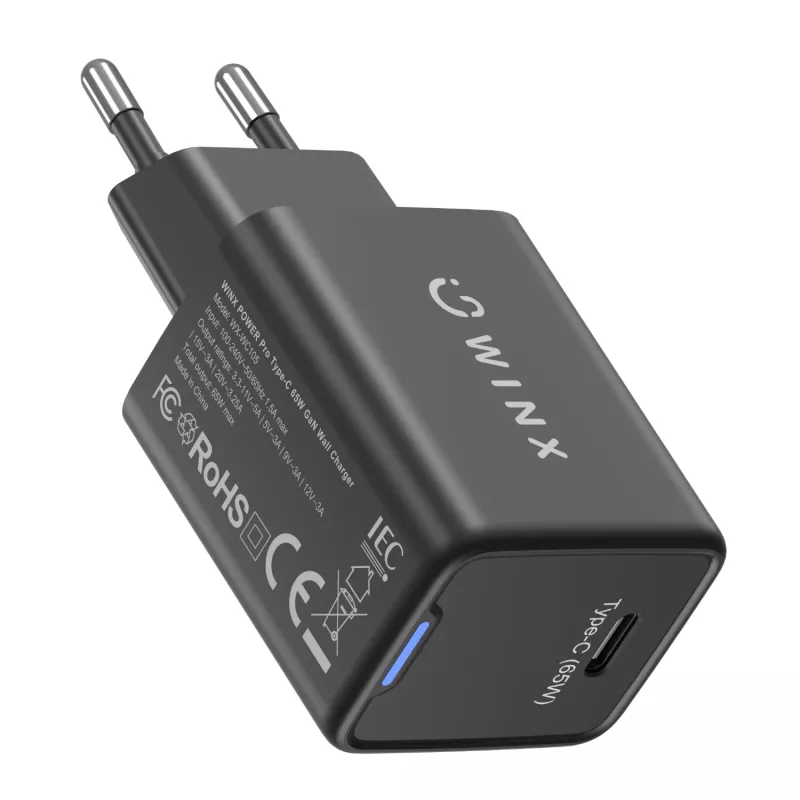 WINX POWER Pro Type-C 65W GaN seinilaadija