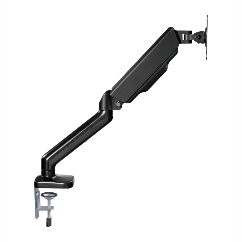 WINX RISE Pro täisliikumisega monitori käsi - üksik 17-32 inch gaasivedruga lauakinnitus, VESA 75/100, C-klamber ja ava, must