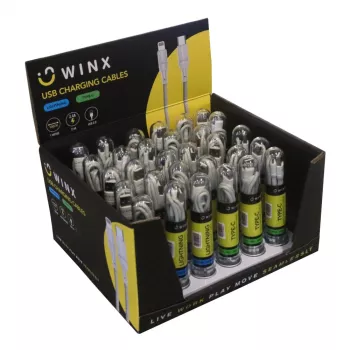 WINX USB to Type-C|Lightning laadimiskaablid 2-in-1 hargnev kaabel 1,2 m must