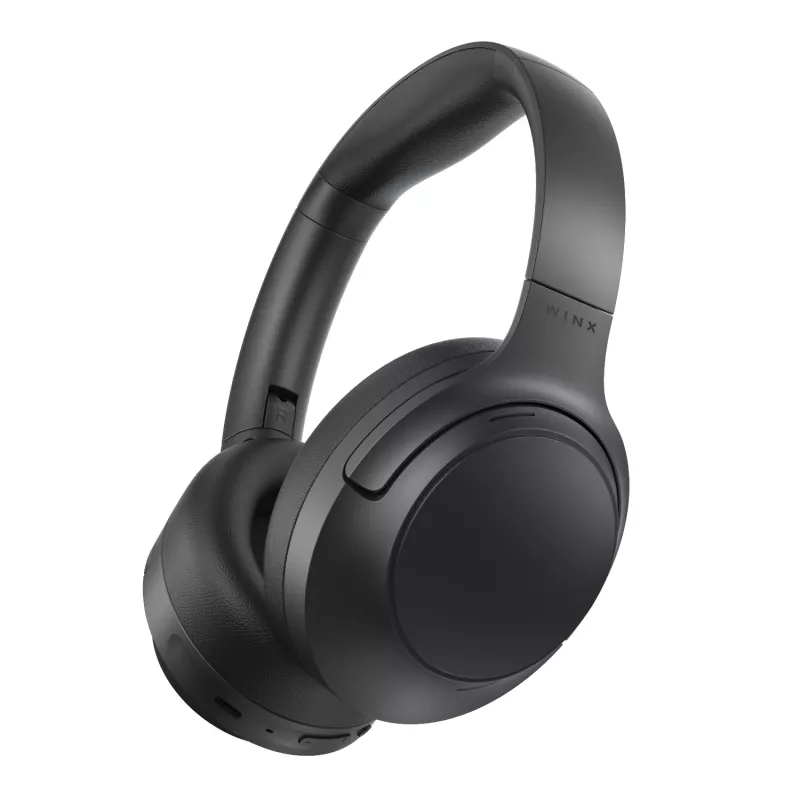 WINX VIBE Pure 2 Hybrid ANC kõrvaklapid, Bluetooth 5.3, 30h aku, kokkupandav disain - must