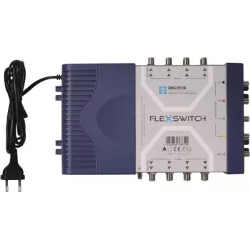 WISI DXS0516 FLEXSWITCH Multiswitch 5 sisendit 16 väljundit SAT/Terr