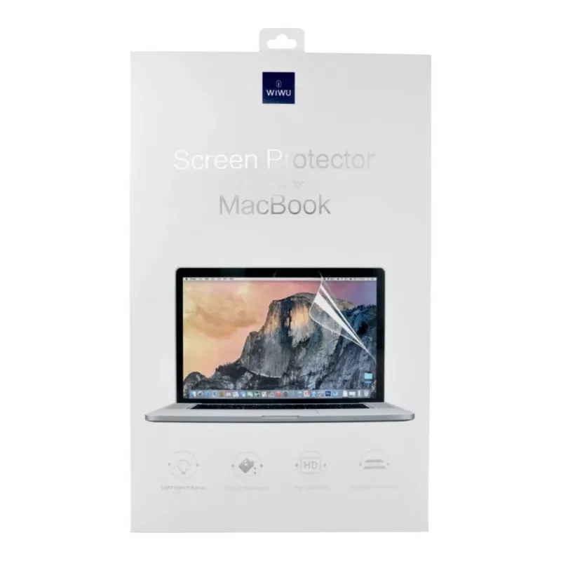 WiWU PET-ekraanikaitse MacBook Air 13.6 inch (2022, A2681) jaoks - läbipaistev, läikiv, kriimustuskindel