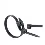 WKK Kaabliside 370 mm 7.60 mm Must UV-stabiliseeritud 100 tk