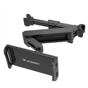 Wozinsky Adjustable Tablet or Phone Headrest Holder Black