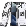 Wozinsky Apple iPhone 13 Ring Armor ümbrise alusega, vastupidav kaitsekate, hõbedane