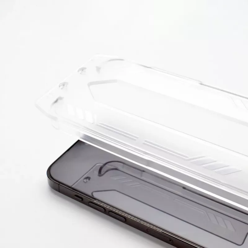 Wozinsky Premium Glass 9H karastatud klaasist ekraanikaitse paigaldusraamiga Apple iPhone 13 Pro Max - must