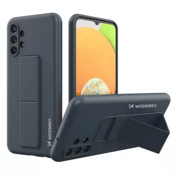 Wozinsky Samsung Galaxy A13 5G Kickstand-ümbris, silikoonist alusega kate, mereväesinine