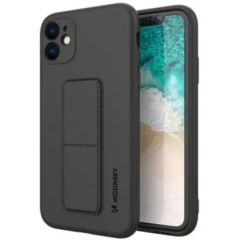 Wozinsky Silicone Kickstand Case for Apple iPhone 12 - Must