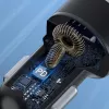 Wozinsky WDCCAC USB-C USB-A 36W autolaadija - must