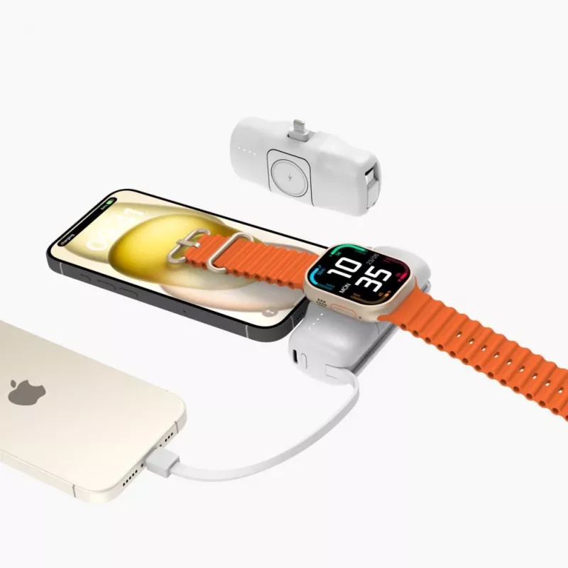 Wozinsky White Lightning (male) - 1m USB-A to Lightning kaabel, valge