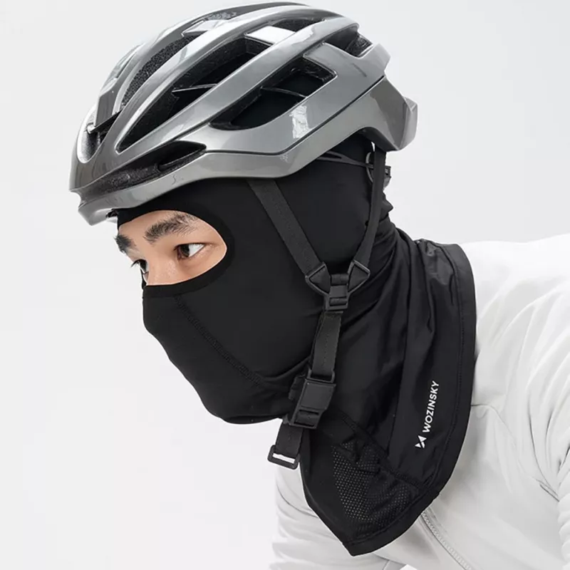 Wozinsky WKM-01B mootorratturi/jalgratturi balaklava, must