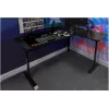 X Rocker 2022068 L-kujuline nurgamängulaud RGB LED-valgustuse ja süsinikkiudefektiga, must