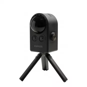 XGRIDS PortalCam Standard Kit - 1080p Full HD AI Tracking veebikaamera 2-teljelise gimbaliga, 360° pööre, žestijuhtimine, USB-C, Bluetooth 5.0, laetav aku, matt must