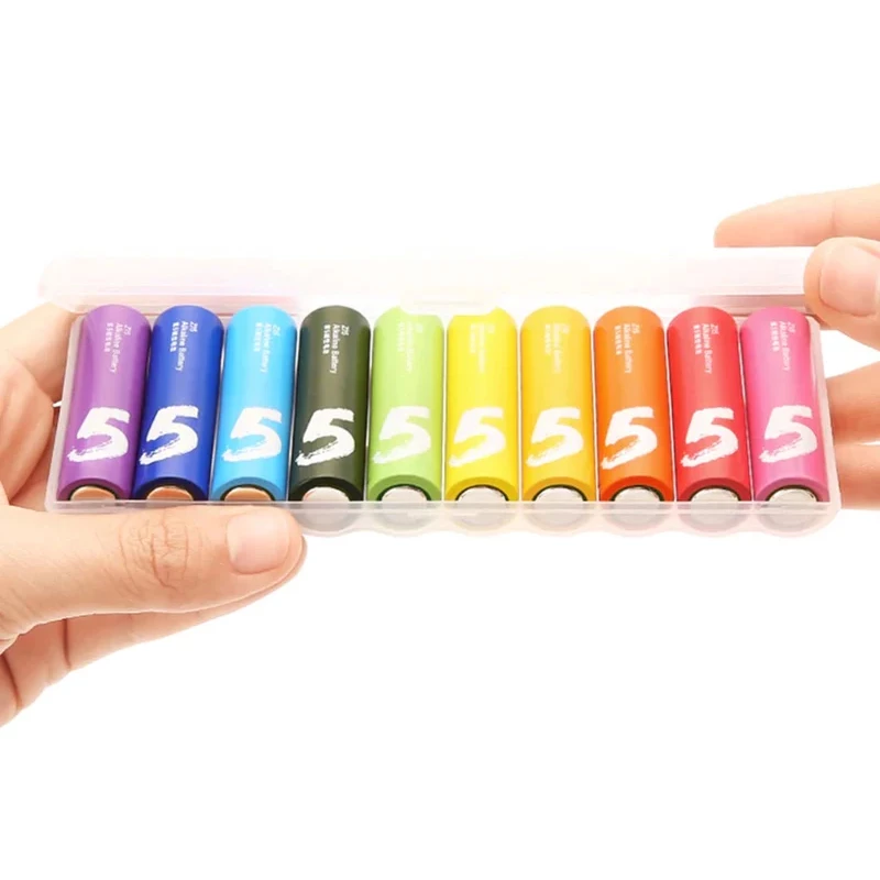 Xiaomi AA Rainbow leelispatareid (10 tk) – 1,5V LR6, 7-aastane säilivusaeg