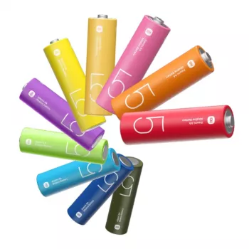 Xiaomi AA Rainbow leelispatareid (10 tk) – 1,5V LR6, 7-aastane säilivusaeg