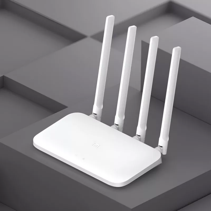 Xiaomi Mi Router 4C Wi-Fi 4 traadita ruuter (2.4GHz, 300 Mbps, 4 antenni, 3x Fast Ethernet) valge