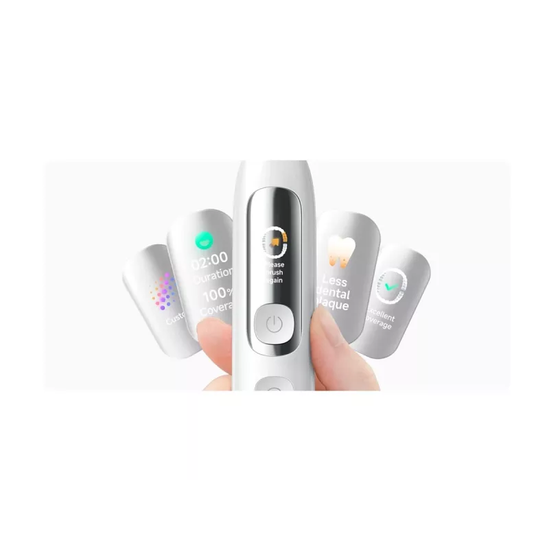 Xiaomi Mijia Smart Servo-Oscillation Electric Toothbrush Pro valge – Sonic, 39 600 vibratsiooni/min, Bluetooth, IPX7, juhtmevaba laadimine, EL