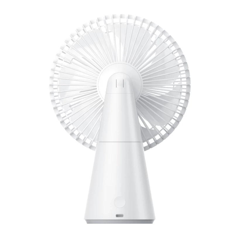 Xiaomi laetav mini ventilaator BHR6089GL 2000mAh USB kaasaskantav käteventilaator eemaldatava alusega, 4 kiirust, harjadeta mootor, valge