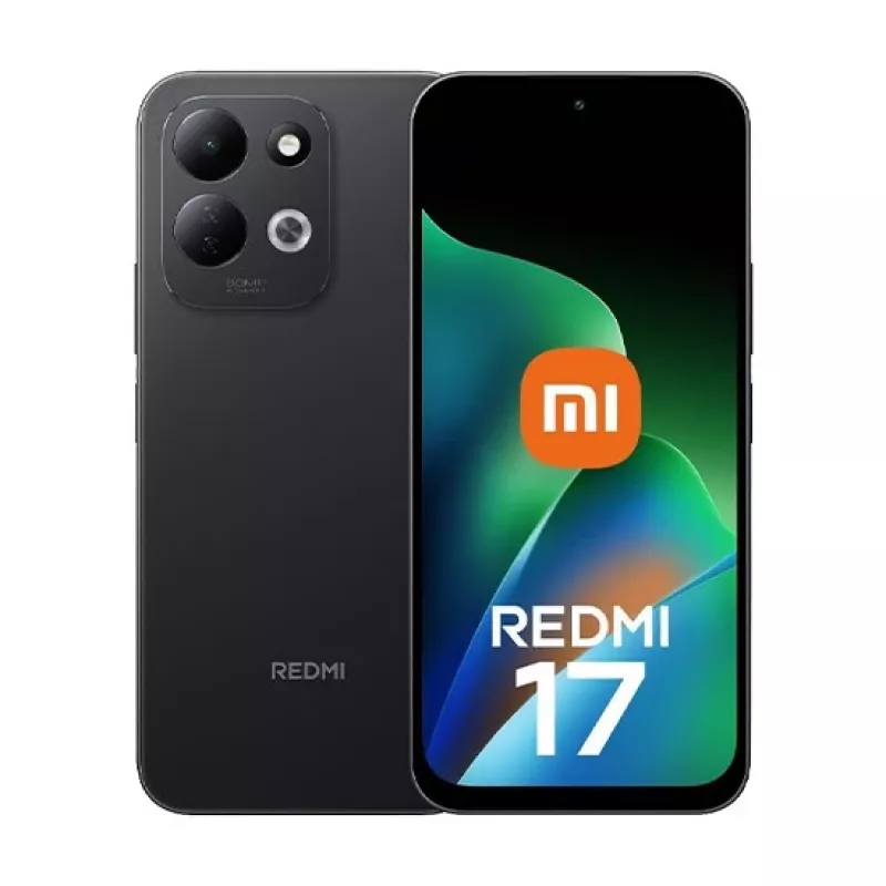 Xiaomi Redmi 17 4G Dual SIM, 4GB muutmälu, 256GB salvestusruum, 6,7-tolline IPS LCD, 50MP kaamera, 5000mAh, must