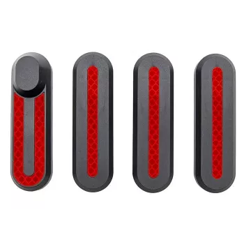 Xiaomi küljekatted peegeldavate kleebistega - must/punane