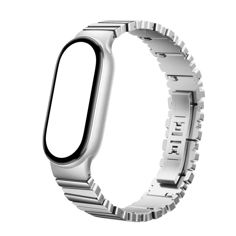 Xiaomi Smart Band 10 asümmeetriline metallist käepael – hõbedane
