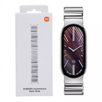 Xiaomi Smart Band 10 asümmeetriline metallist käepael – hõbedane