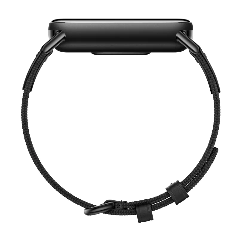 Xiaomi Smart Band 10 kootud siidist rihm - eebenmust