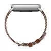 Xiaomi Smart Band 10 kootud siidist rihm - sulgpruun