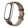 Xiaomi Smart Band 10 kootud siidist rihm - sulgpruun