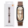 Xiaomi Smart Band 10 kootud siidist rihm - sulgpruun