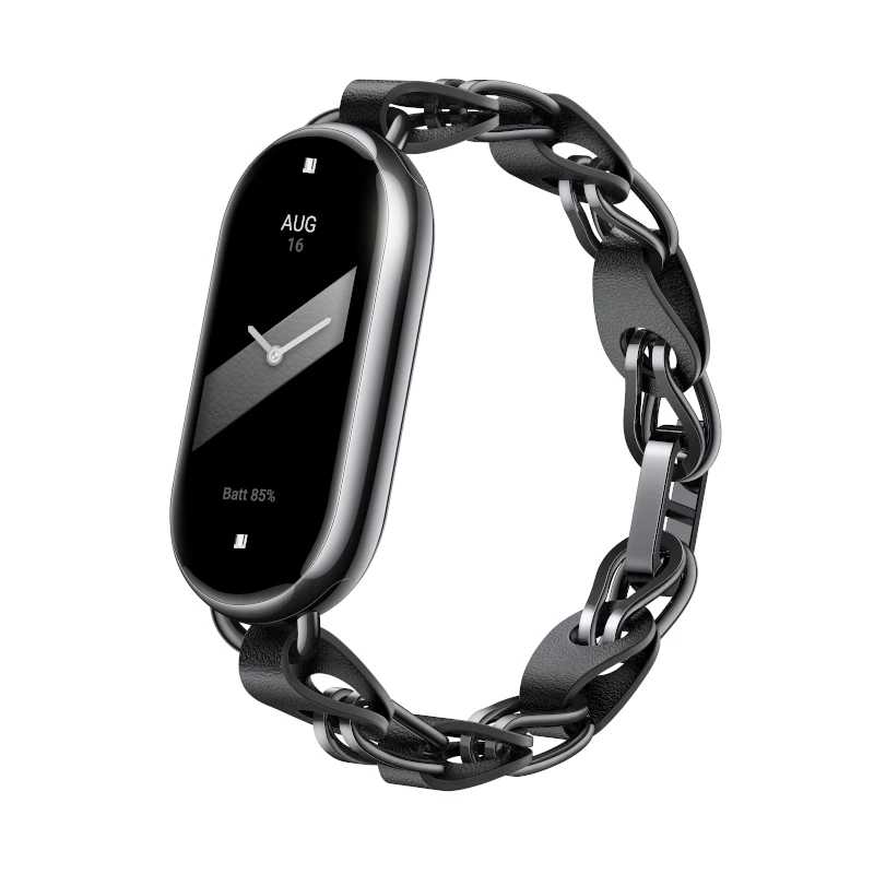 Xiaomi Smart Band 8 kett-rihm - must