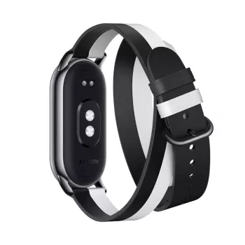 Xiaomi Smart Band 8 topeltkeerdudega rihm - must ja valge