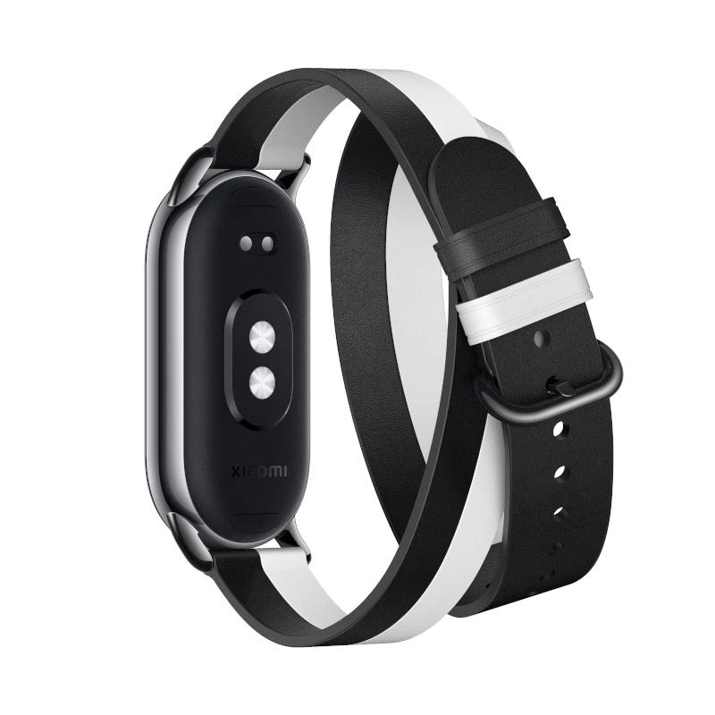 Xiaomi Smart Band 8 topeltkeerdudega rihm - must ja valge