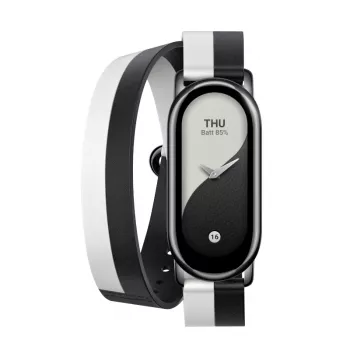 Xiaomi Smart Band 8 topeltkeerdudega rihm - must ja valge