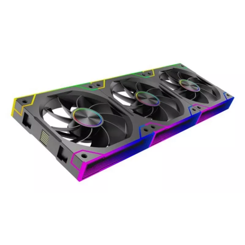 XILENCE XPF360R.ARGB 120mm PWM korpusiventilaator adresseeritava RGB-valgustusega, must