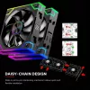 XILENCE XPF360R.ARGB 120mm PWM korpusiventilaator adresseeritava RGB-valgustusega, must