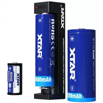 XTAR MC1 USB-C ühe pesaga Li-ion aku laadija
