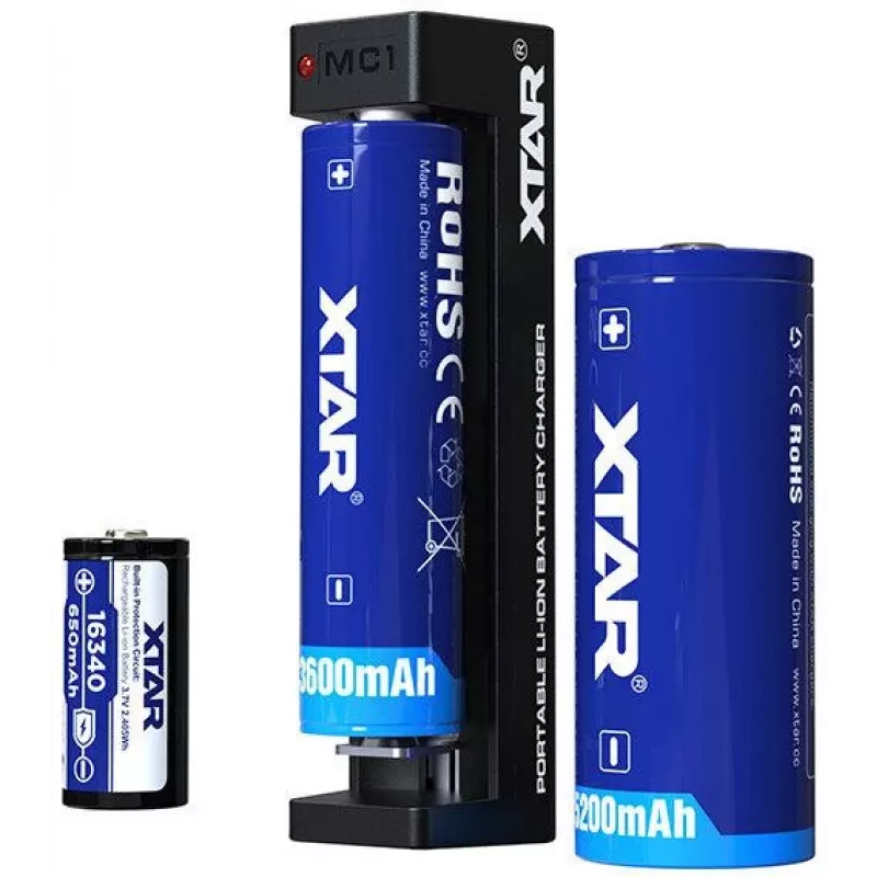 XTAR MC1 USB-C ühe pesaga Li-ion aku laadija