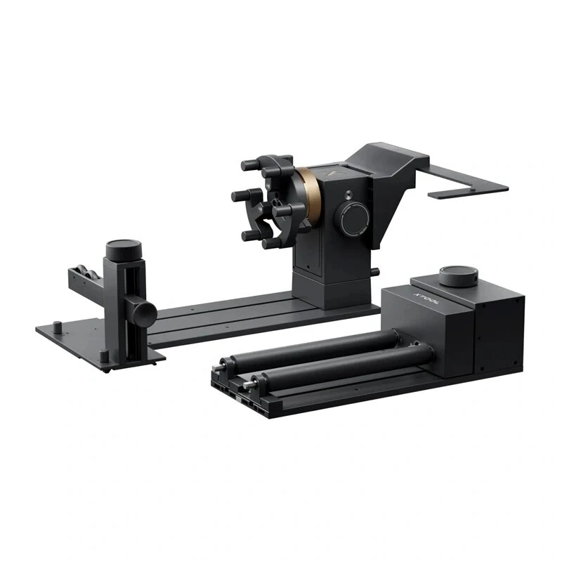 XTOOL RA3 Lite Pöördkinnitus – 4-in-1 pöördseade xTool laser-graveerijatele (padrun, rull, rõngas, kera)