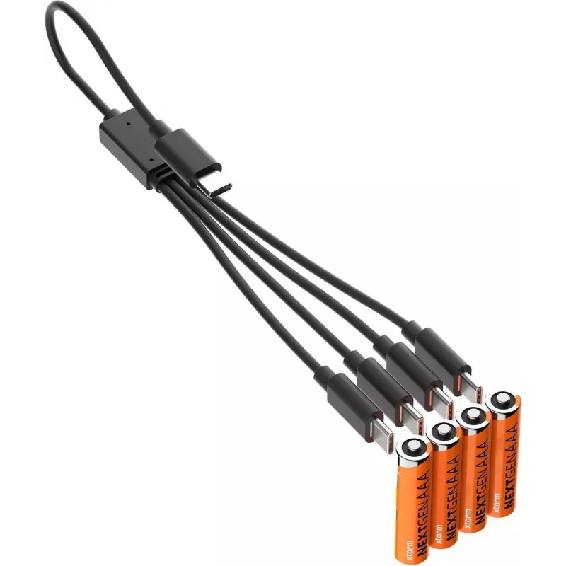 Xtorm NextGen AAA patareid USB-C laetavad (4-pakk) - 1.5V Li-ion 600mAh